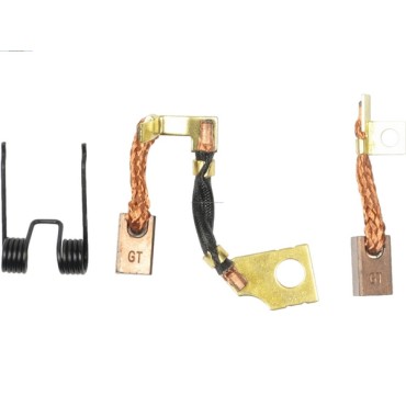 Комплект щеток стартера/генератора 18.2X11X9 AS-PL: S3187S, VALEO: D6RA101, D6RA293, D6RA93 OPEL ASTRA G 1.6 2003-2004 Z16XEP AT OPEL ASTRA H 1.4 2004-2010 Z14XEP OPEL CORSA C 1.2 2001