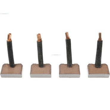 Комплект щеток стартера/генератора 16.5X25X7 AS-PL: S6007, S6032, S6044, DENSO: 2280002120, 2280002970, 2280002980, ISUZU: 8971128650, 8971128651, 8971128652, NIKKO: 0240000178