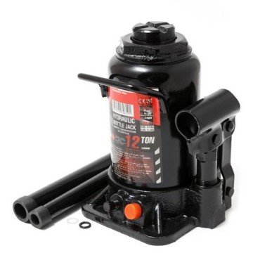 Домкрат бутылочный 12т низкопрофильный с клапаном(h min-170мм, h max-305мм, ход штока-85мм, ход винта-50мм)