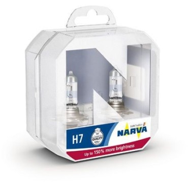 Комплект галогенных ламп 2шт H7 12V 55W PX26d RANGE POWER 150 (на 150% больше света на дороге)