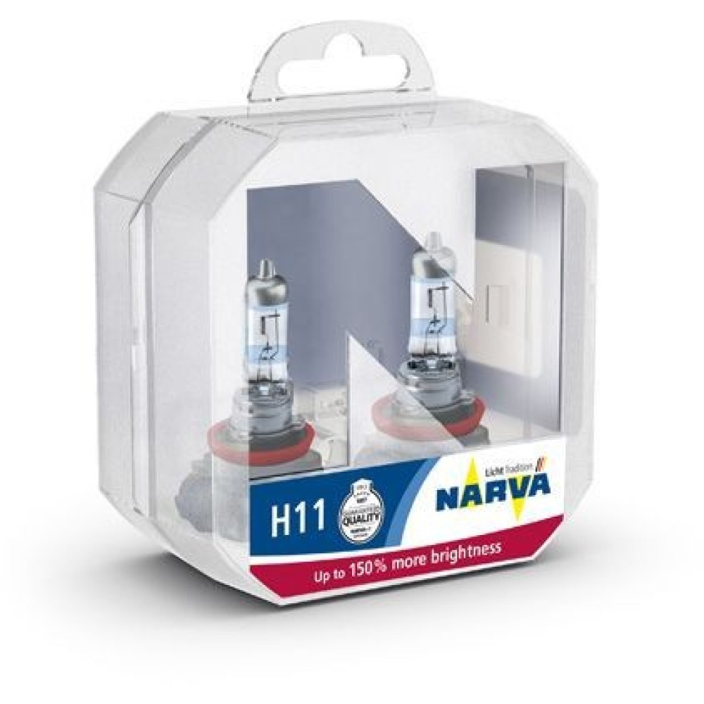 Комплект галогенных ламп 2шт H11 12V 55W RANGE POWER 150 (на 150% больше света на дороге)