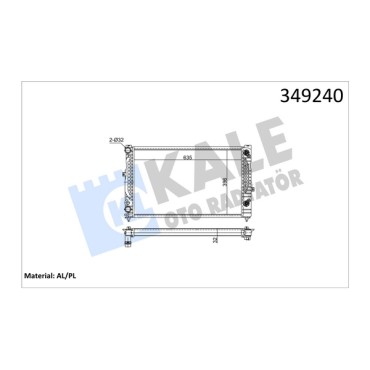 Радиатор системы охлаждения AUDI A4 / A6 - VOLKSWAGEN PASSAT