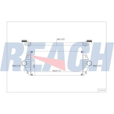 Интеркулер CITROEN 1.9 TD 1994-