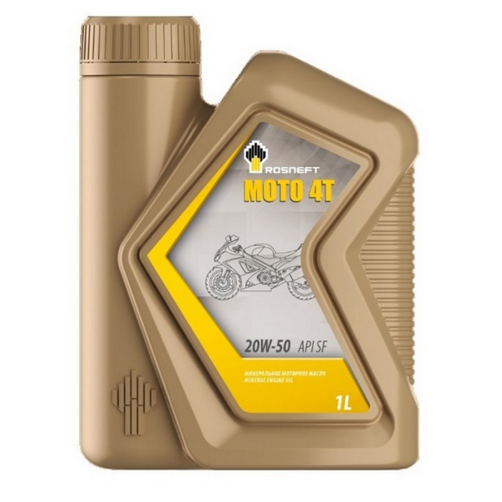Масло моторное минеральное 1л - для 4T мототехники, на минерал. основе, API SF, JASO MA2