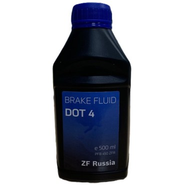 Жидкость тормозная 0,5л - DOT 4 для авто c ABS